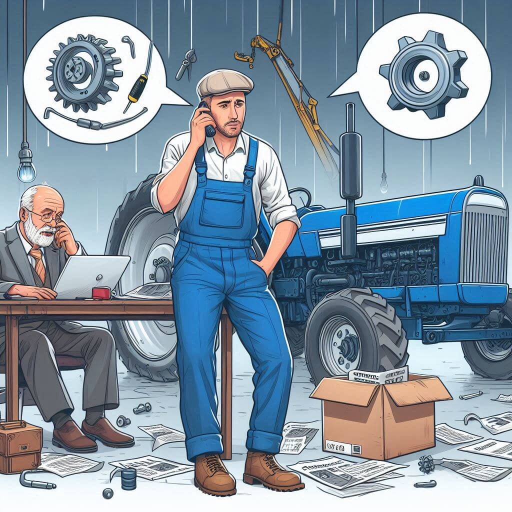 Rezerves daļu pasūtīšana, saziņa ar dīleriem vai sadarbība ar kaimiņiem - ko dara lauksaimnieks, kad salūst tehnika? 5 Rezerves daļu pasūtīšana, saziņa ar dīleriem vai sadarbība ar kaimiņiem - ko dara lauksaimnieks, kad salūst tehnika?