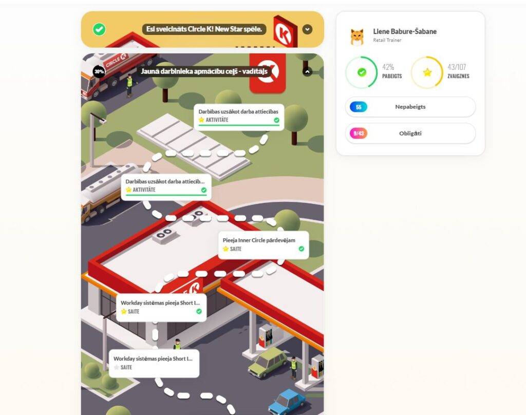 Unikāla, īpaši Circle K izstrādāta lietotne palīdz uzlabot darbinieku mainības rādītājus 7 Unikāla, īpaši Circle K izstrādāta lietotne palīdz uzlabot darbinieku mainības rādītājus