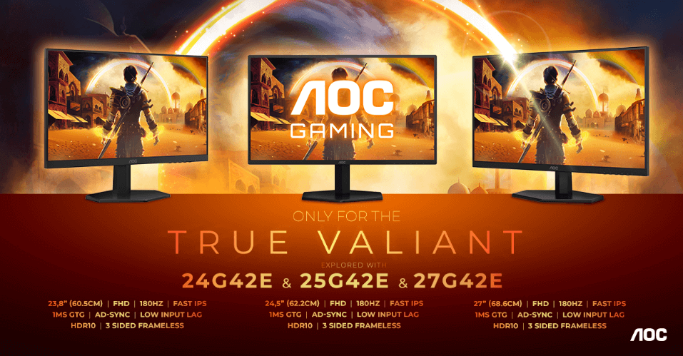 AOC GAMING G42 monitoru sērija demokratizē augstu atsvaidzes intensitāti spēļu pasaulē