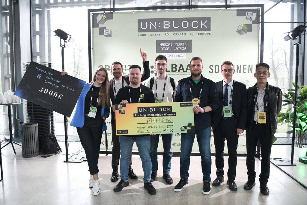 UN:BLOCK konference pulcē vairāk kā 1000 viesu no visas pasaules / Finforta pārsteidz ar Web3 risinājumiem un iegūst uzvaru UN:BLOCK startup konkursā 15 UN:BLOCK konference pulcē vairāk kā 1000 viesu no visas pasaules / Finforta pārsteidz ar Web3 risinājumiem un iegūst uzvaru UN:BLOCK startup konkursā
