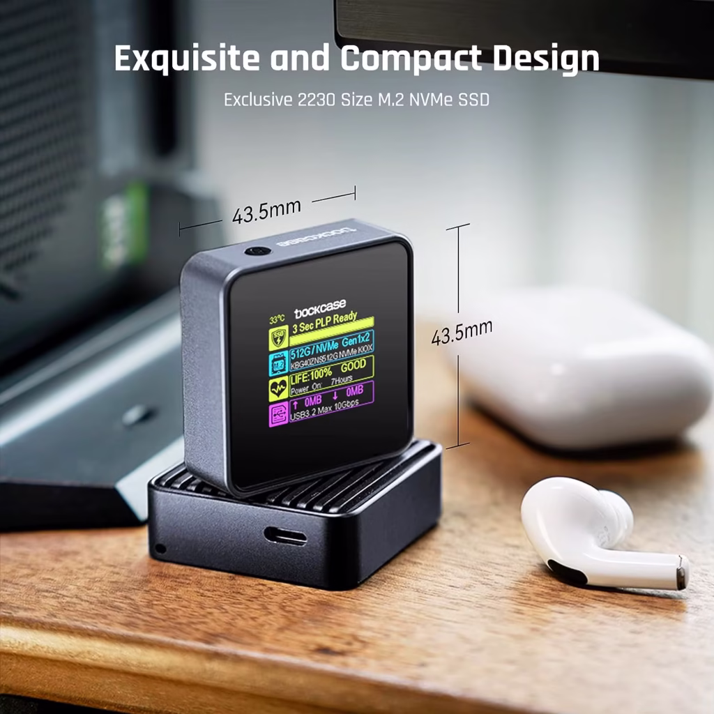 Preces no Aliexpress: M.2 2230 NVMe SSD Enclosure, SSD kastīte ar smadzenēm 5 M.2 2230 NVMe SSD Enclosure