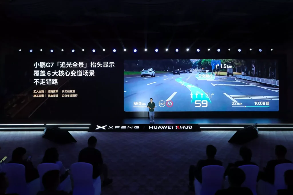 Xpeng un Huawei izstrādājuši inovatīvu tehnoloģiju – vējstiklu, kas kļūst par papildinātās realitātes displeju 5 Xpeng un Huawei