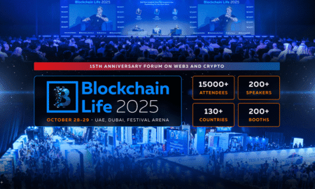 Pasaules kriptovalūtu līderi pulcēsies Dubaijā uz 15. jubilejas Blockchain Life Forum – jau 28.–29. oktobrī