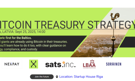 Bitcoin uzņēmumu bilancē: eksperti seminārā Rīgā atklās stratēģijas un iespējas