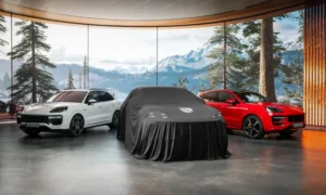 Vispirms digitāli, pēc tam Dubaijā: divkārša “Cayenne Electric” pirmizrāde