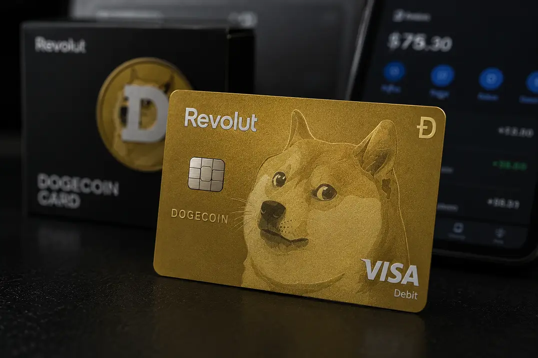 Revolut ievieš Dogecoin debetkarti kriptovalūtu faniem