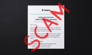 Trezor lietotāji atkal kļūst par noziedznieku mērķi: šoreiz izmantots Brevo